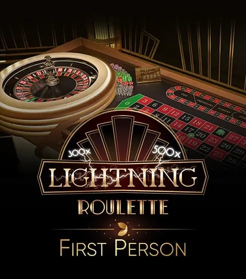First Person Lightning Roulette slot visual from Evolution available on monro-de.de